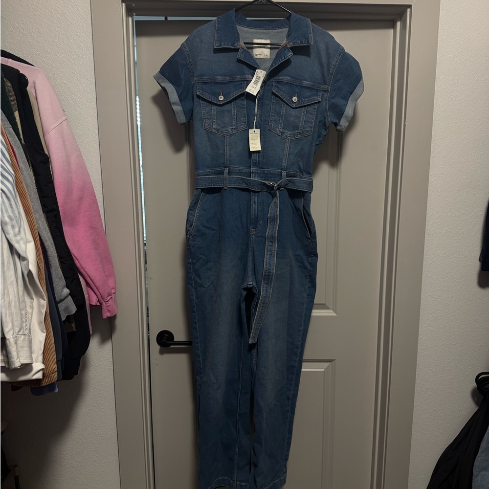 COPY - A&F Denim Short Sleeve Jumpsuit
